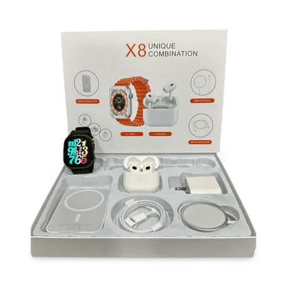 X8 Smart Watch with Power Bank and Wireless Earphone